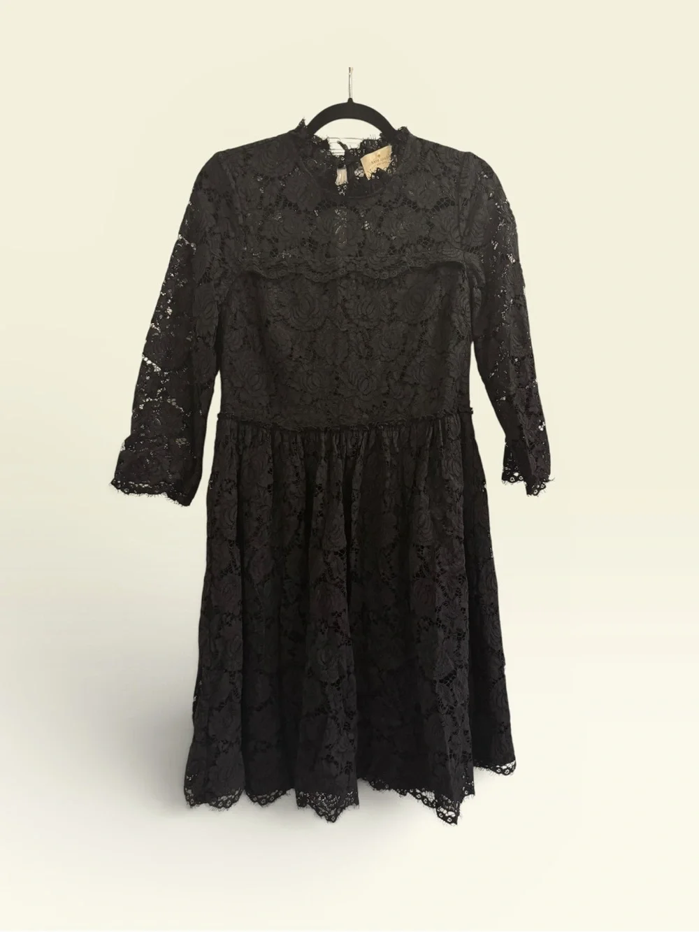 Kate Spade black lace fit-and-flare dress - Picture 4 of 6